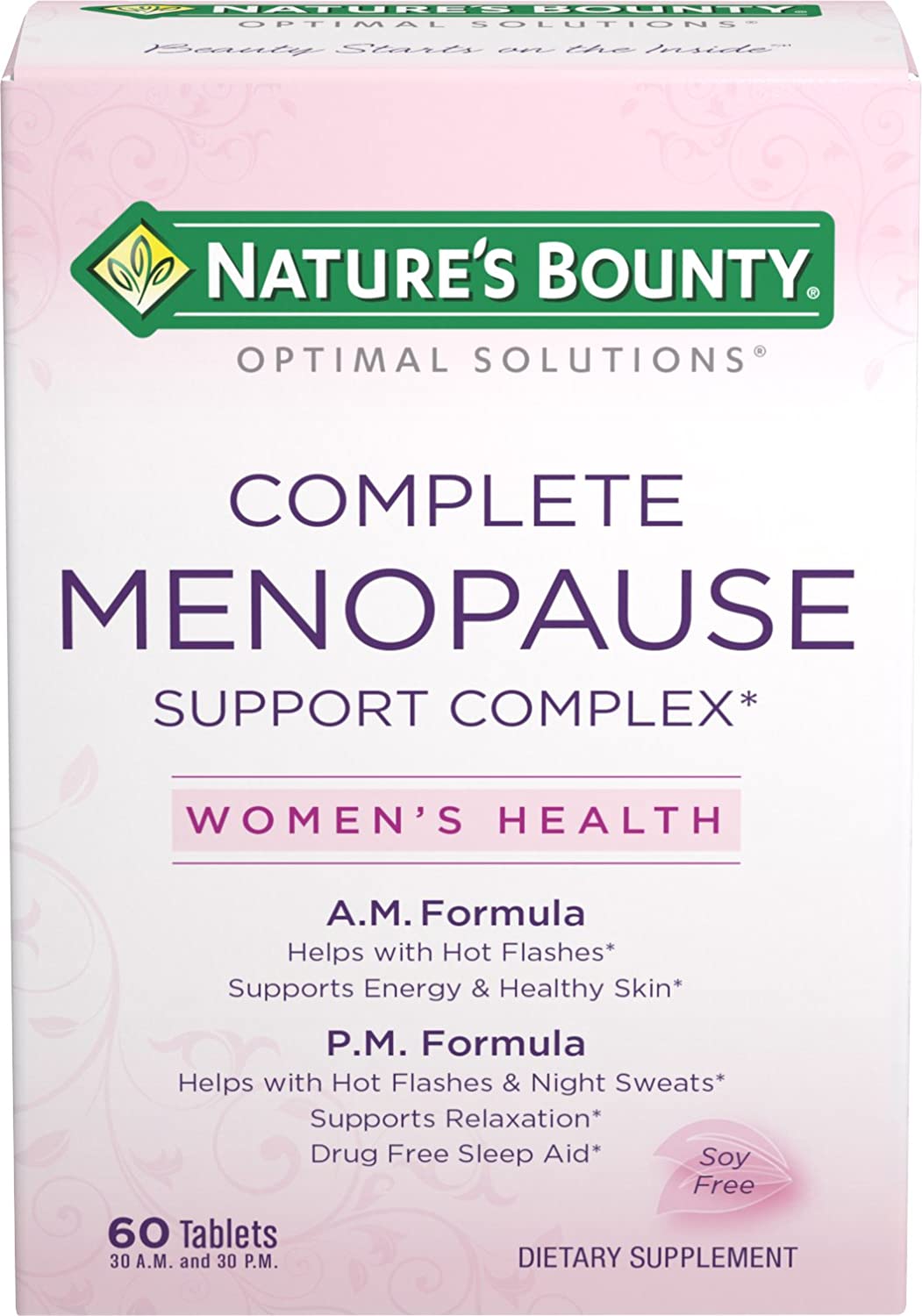 Nature’s Bounty Soluciones óptimas Para La Menopausia , 60 Tabletas ...